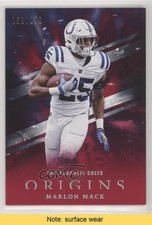 2018 Panini Origins Red 158/299 Marlon Mack #57 READ 7l6