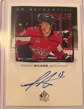 2022-23 SP Authentic - Ud Authentics Sonny Milano #UDA-SM (AU)