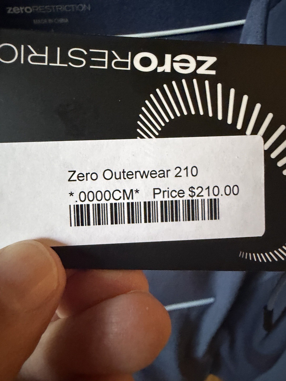 Zero Restriction Golf 1/4 Zip Pullover  Hoodie  Men's Large Blue New With Tags