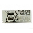 1915 Perfecto Kerosene Iron Print Ad WWI Era Laundry Ephemera Chicago IL — photo 1