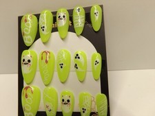 handmade halloween press on nails