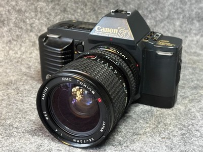 Canon T70 Analog-SLR Kamera Fotokamera mit Tokina 28-70mm  1:4 Objektiv