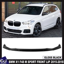 FÜR BMW X1 F48 M SPORT FRONT STOßSTANGE SPLITTER LIPPE DIFFUSOR GLANZ PRE LCI 2015-18