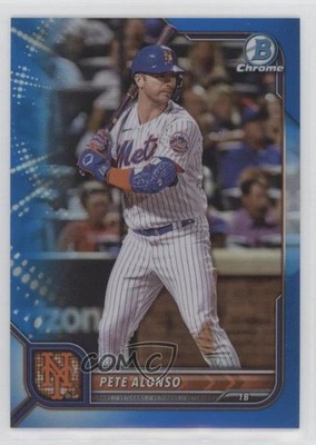2022 Bowman Chrome Blue Refractor 37/150 Pete Alonso #11 10qe