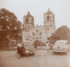 1945 San Antonio Texas Mission Conception Photo 3.5 x 4