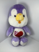 Vintage 1984 Care Bear Cousins Cozy Heart Penguin 13" Plush Stuffed Toy Kenner