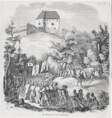Die Sangerfahrt auf die Wartburg Historic Old Photo