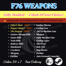✨Fallout 76 PC✅Fulled Modded Weapon/Pepper Shake/Elder's Mark/The Dragon/Other✅
