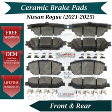 Bosch OEM Front & Rear Ceramic Brake Pads Kit For 2021-2025 Nissan Rogue