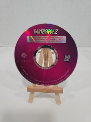 Vintage 1995 Sierra EarthSiege 2 PC Game CD-Rom Promo Disc Windows 3.1 & 95 RARE