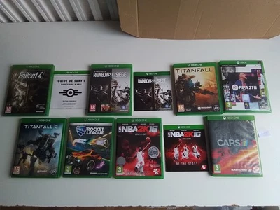 Lot Jeux Xbox One Fallout 4 Rainbow Six Siege TitanFall Project cars etc !!! - Photo 1/4