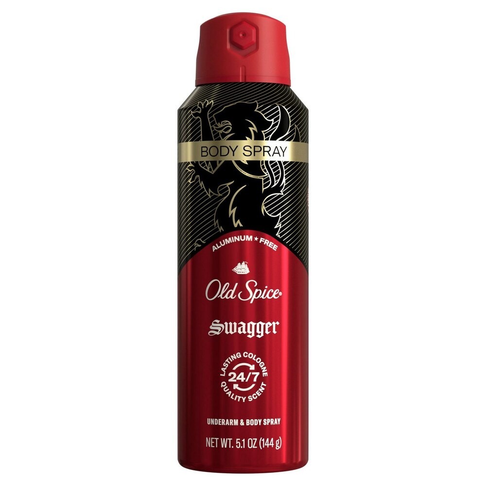Old Spice Underarm & Body Body Spray, Swagger, 5.1 OZ