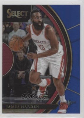 2017-18 Panini Select Concourse Blue Prizm 69/299 James Harden #63 1x9