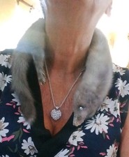 Real Silver Mink Neck/Stole
