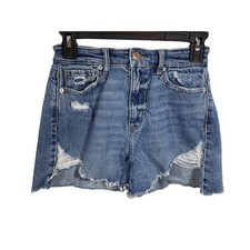 American Eagle Highest Rise Mom Shorts Comfort Stretch Waistband Sz 0