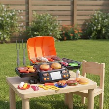 Engaging Kids BBQ Grill Set - Safe and Easy-to-Store Cooking Fun for All Ages