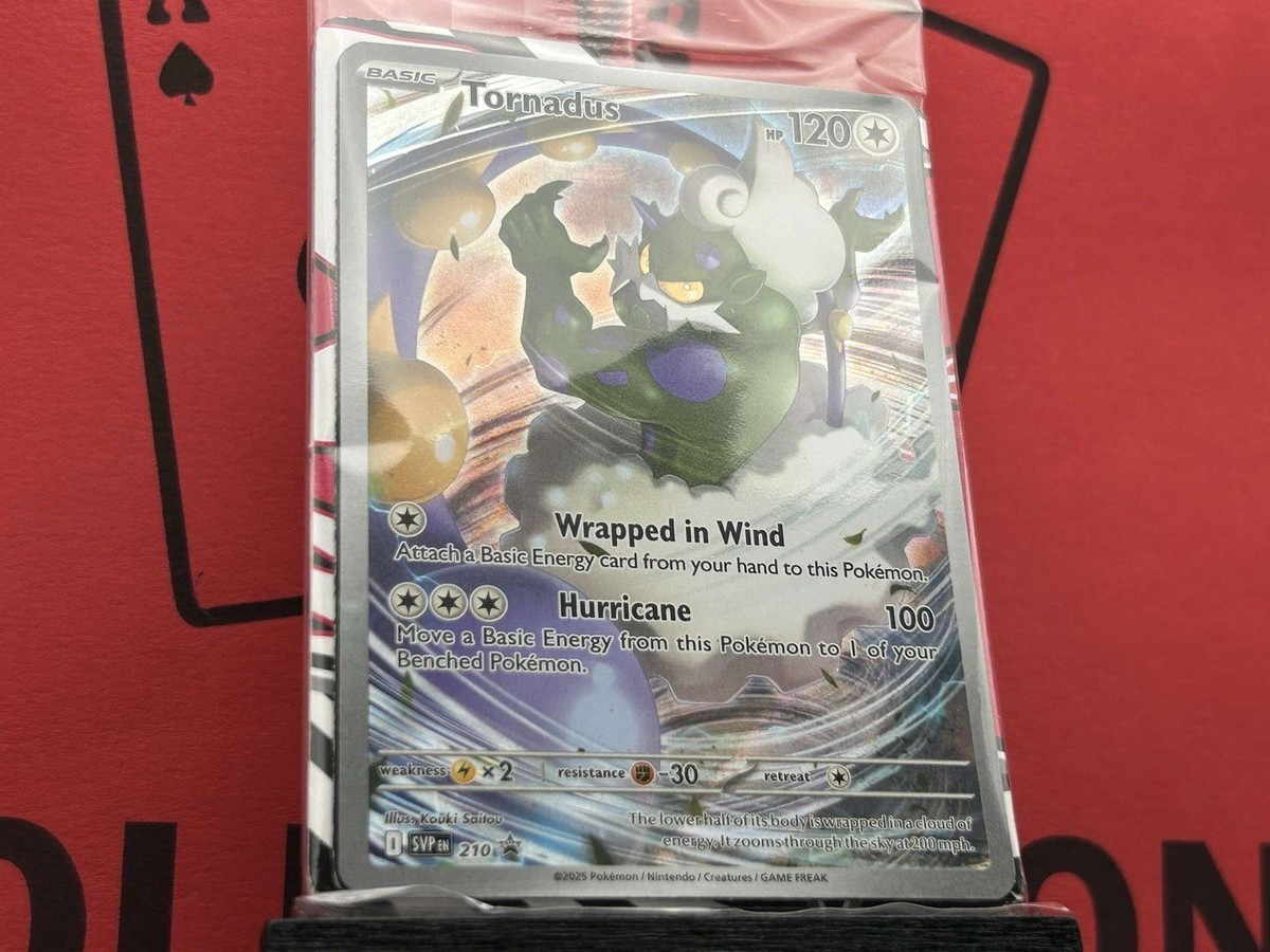 Tornadus 210 Promo White Flare Sealed Pokemon TCG Full Art Holo 2025 NM