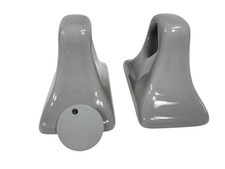 Suede Gray Ceramic Towel Bar Rod Rack Post Holders Brackets Daltile Color 0182