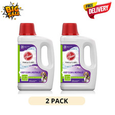 2Pack Hoover Pet Carpet Cleaner Solution 64oz Cotton Breeze Enzymatic Stain Guar 0.64 per fl oz