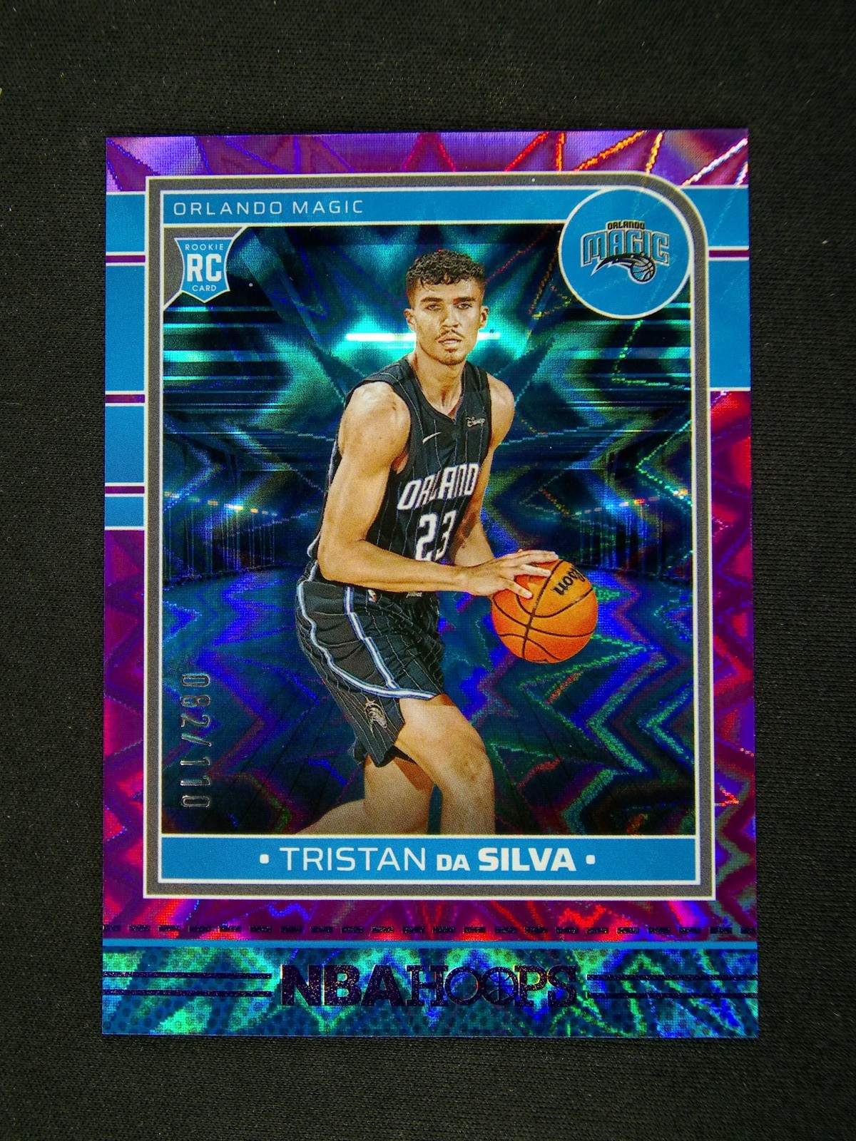 2024-25 Panini Hoops Tristan Da Silva #248 RC Rookie Purple Explosion /110