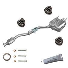 Anlage Auspuff 2-tlg. für Mercedes Benz C180 W202  1.8 16V 122PS + Montageset