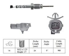 Lucas Abgastemperatursensor für Suzuki 2005-2015 LGS7294 27433 LXT418