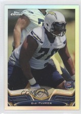 2013 Topps Chrome Refractor DJ Fluker #134 1v6