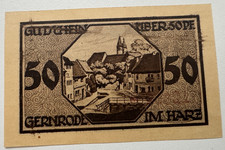 05-07  Gernrode.2, 423.1, 09.05.1921, 50 Pfennig, KN 5-stellig rot, Erh.: UNC-XF
