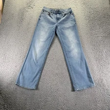 American Eagle Jeans Mens 26x28 Blue Light Wash Cotton Stretch Original Boot