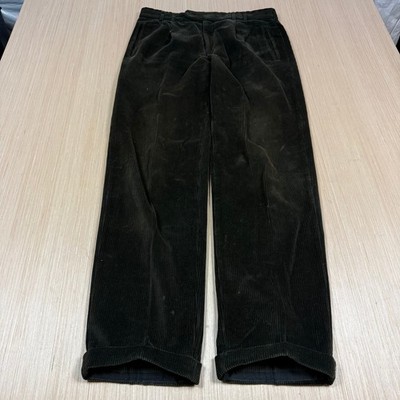 Vintage Atelier Gardeur Corduroy Trousers Stretch Pants Distressed 35x34 Pleated