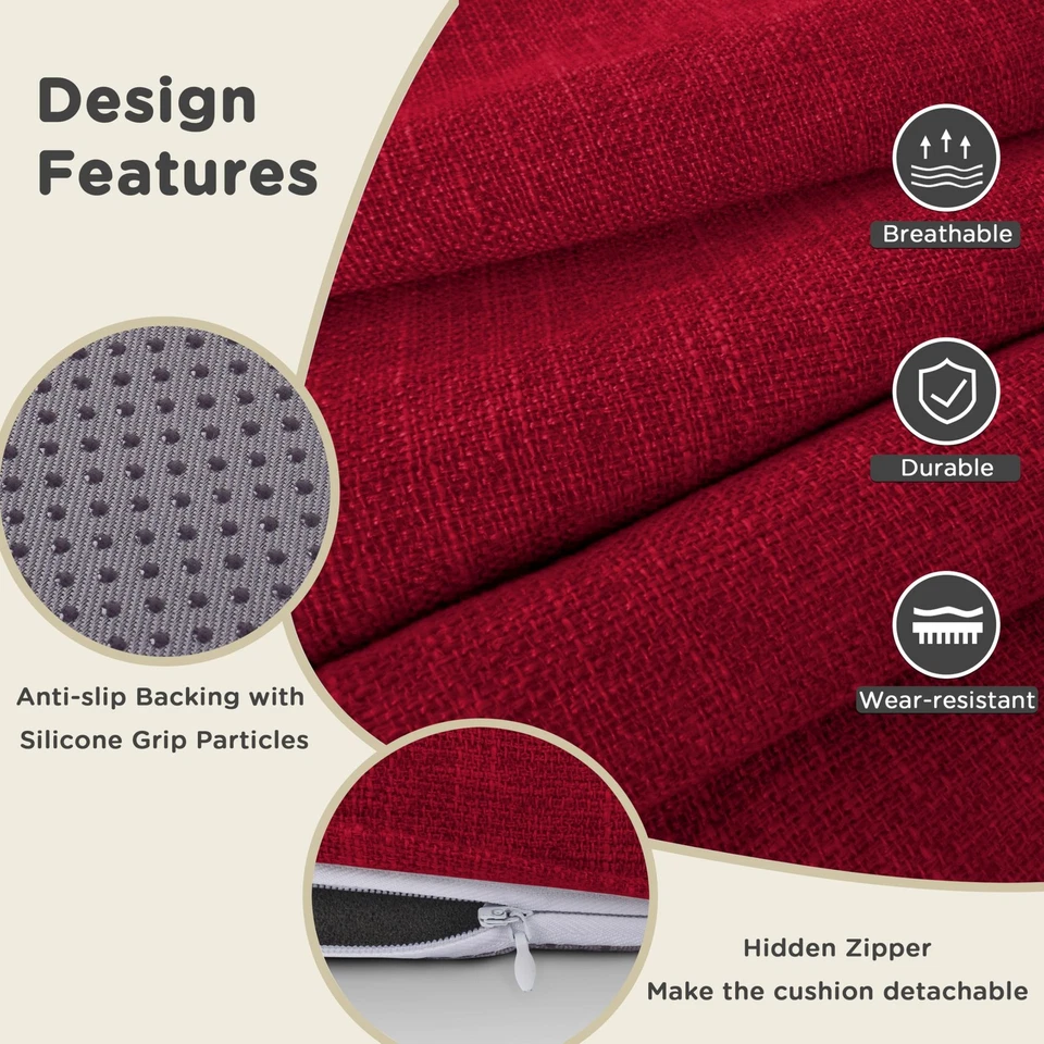 Cojines de silla redonda para sillas de comedor Cojines de asiento de cocina redondos suaves con... Foto 4 de 4