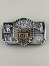 Honda Gold Wing America On Tour Belt Buckle Pewter Brookfield Limited Edition