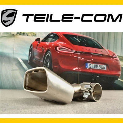 Porsche 718 Boxster/Cayman 982 Endrohr, oval gebürstet Edelstahl 982251187P - Bild 1 von 3