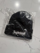 Supreme New Era Box Logo Beanie   Black FW19 