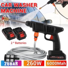 Portable Cordless Electric High Pressure Water Spray Gun Car Washer Cleaner Tool