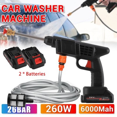 Portable Cordless Electric High Pressure Water Spray Gun Car Washer Cleaner Tool