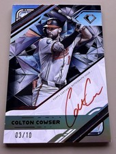 Topps Diamond Icons Colton Cowser White Polychromatink Auto /10 Orioles WPA-CC …