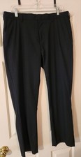 Murano Mens Dress Pants Trousers Solid Black 36 X 30