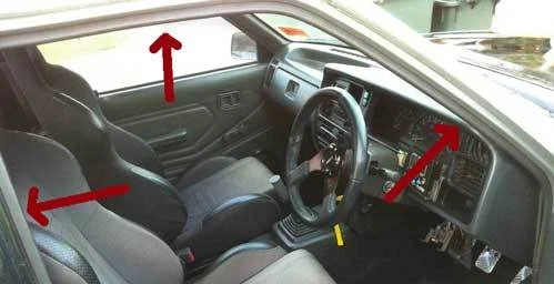 FOR MAZDA B1500 B1600 B1800 Ford Courier PICKUP inner Welt Seal rubber door seal - Изображение 3 из 4