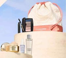 Lancome Absolue 6pc Skincare Makeup Skin care with Drawing Bag, NEW