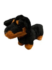 Ganz Webkinz Dachshund Rare, Black Brown Dog Plush Small/Medium Sized Dog Plush