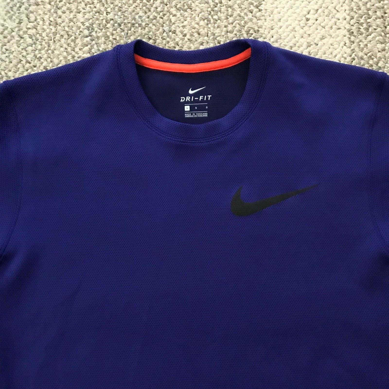 Nike Therma Flex Shirt Top Crew Basketball Blue AJ6322-590 $130 Men's Large L