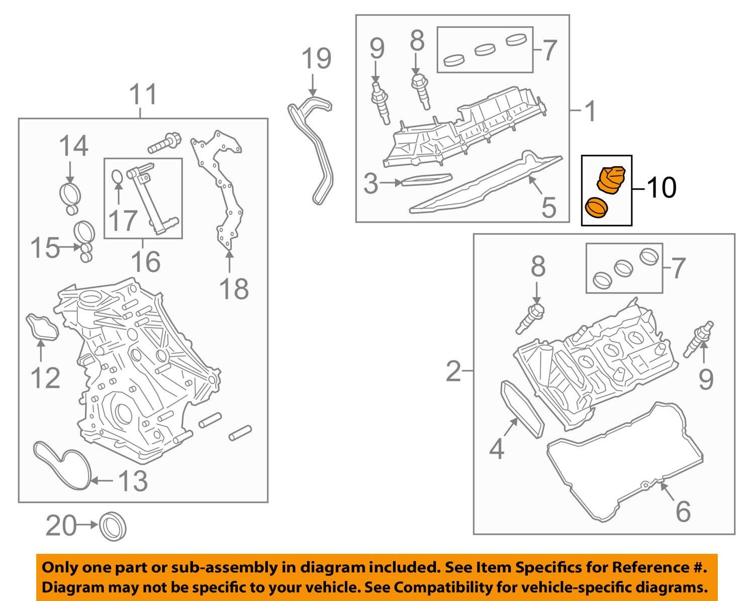 FORD OEM Valve Timing Covers-Filler Cap F2GZ6766A