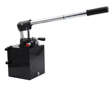 Hydraulic hand pump with valve for double acting cylinder 1.5 CID 5 Lt Tank