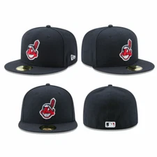 Cleveland Indians CLE MLB Authentic New Era 59FIFTY Fitted Cap - 5950 Hat 