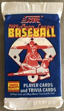 1989 Score Baseball Pack Ken Williams White Sox (Top) Alex Trevino Astros (Back)