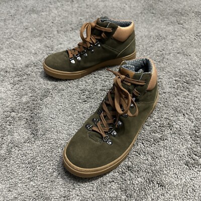 Forsake Lucie Mid Waterproof Outdoor Suede Sneaker Boots Olive & Gum Women US 10