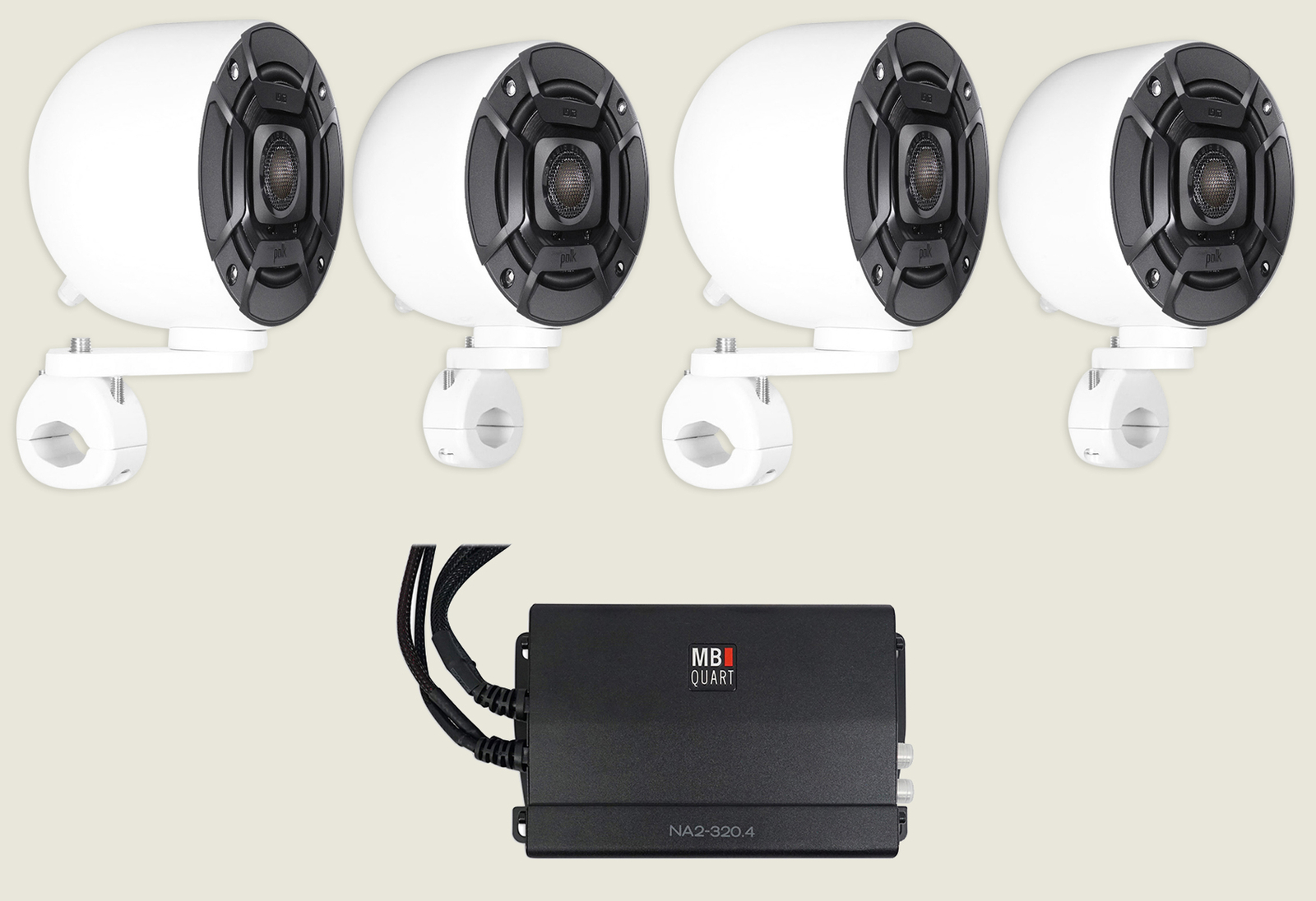 4 Polk Audio 4 колонки White Tower4-канальный усилитель для квадроцикловUTV тележек 57990₽