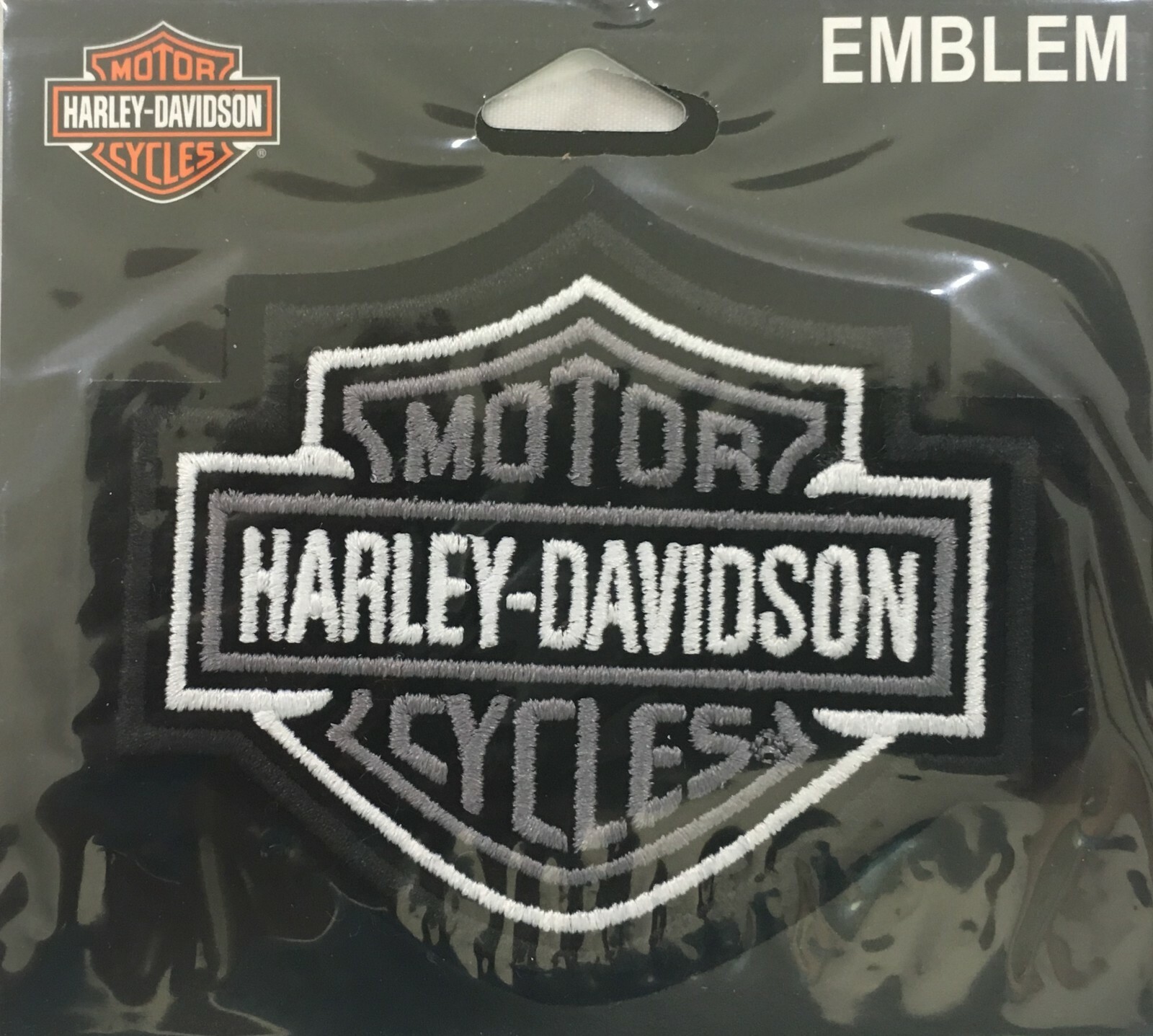 Harley-Davidson XS Silver Bar & Shield Patch - EMB302541 for sale 