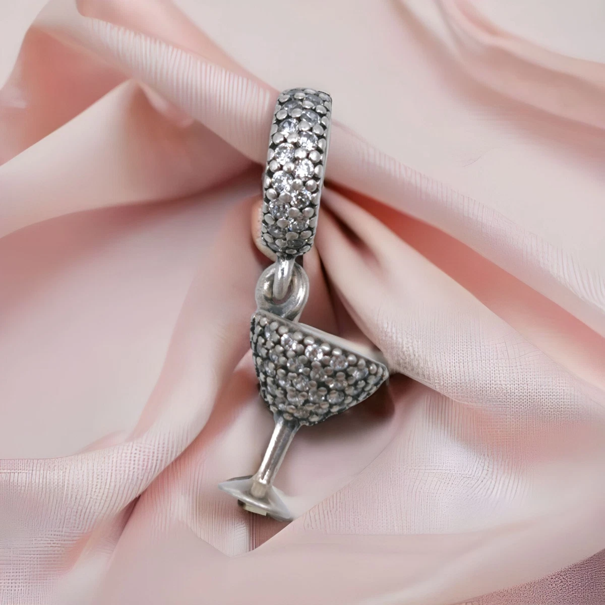 Pandora cocktail glass clearance charm